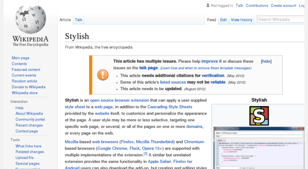 With the style applied (Generated screenshot)