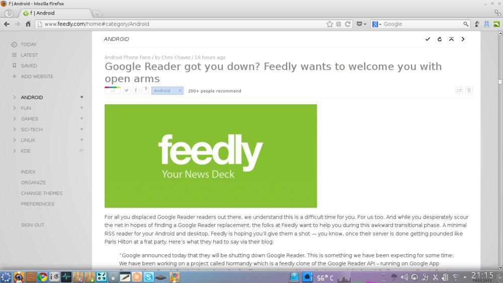 feedly google reader