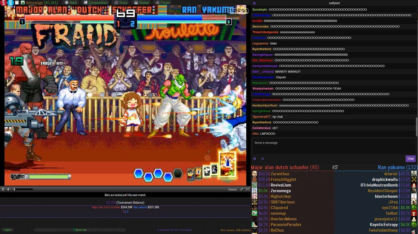 dark fullscreen salty bet freestyler ws