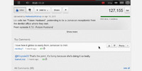 Shows standard comment list on hover