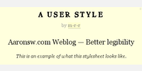 With the style applied