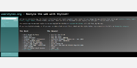 Userstyles front page.