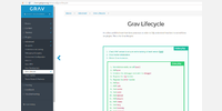 Grav CMS Documentation page