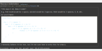 default code section