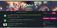 Front page with the Splatfest banner enabled