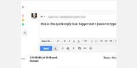 quick reply box