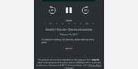 Screenshot of player interface