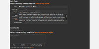 Comments/tags section