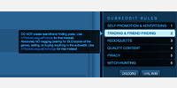 Sidebar element hover state