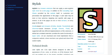 Main style screenshot