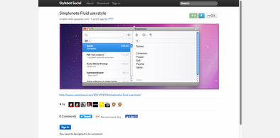 Main style screenshot