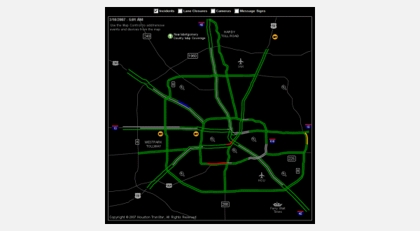 Houston Transtar Traffic Map: Simplified - FreeStyler.WS