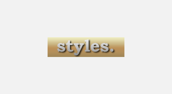 With the style applied