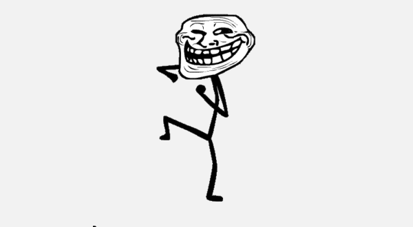 troll face dancing