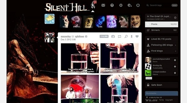 Silent Hill logo on PH background