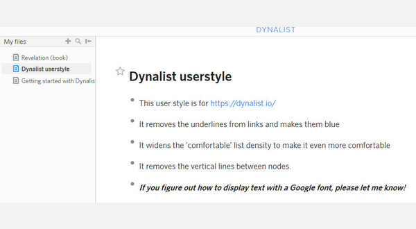 With the style applied