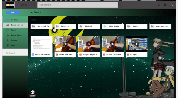 an example of google dive with style applied