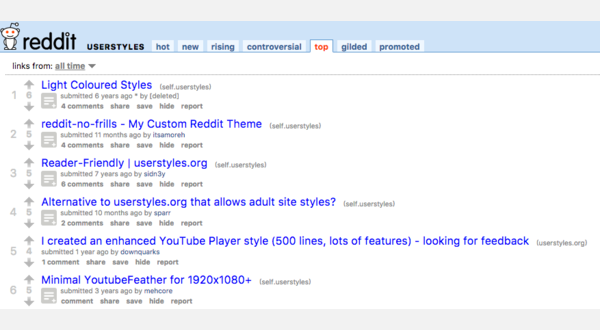 With the style applied